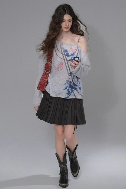 Distressed Long T-Shirt