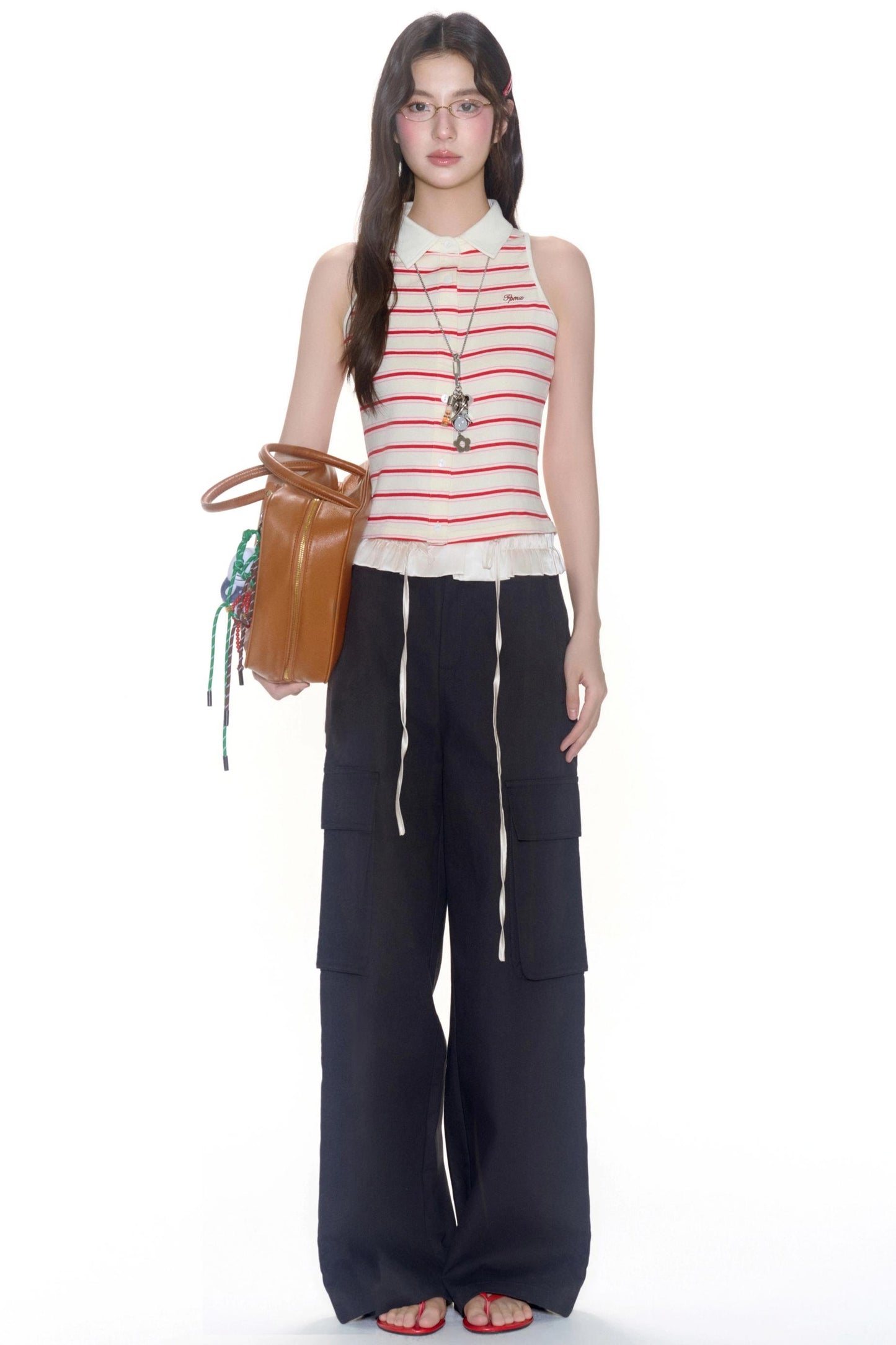 Sleeveless Striped Vest