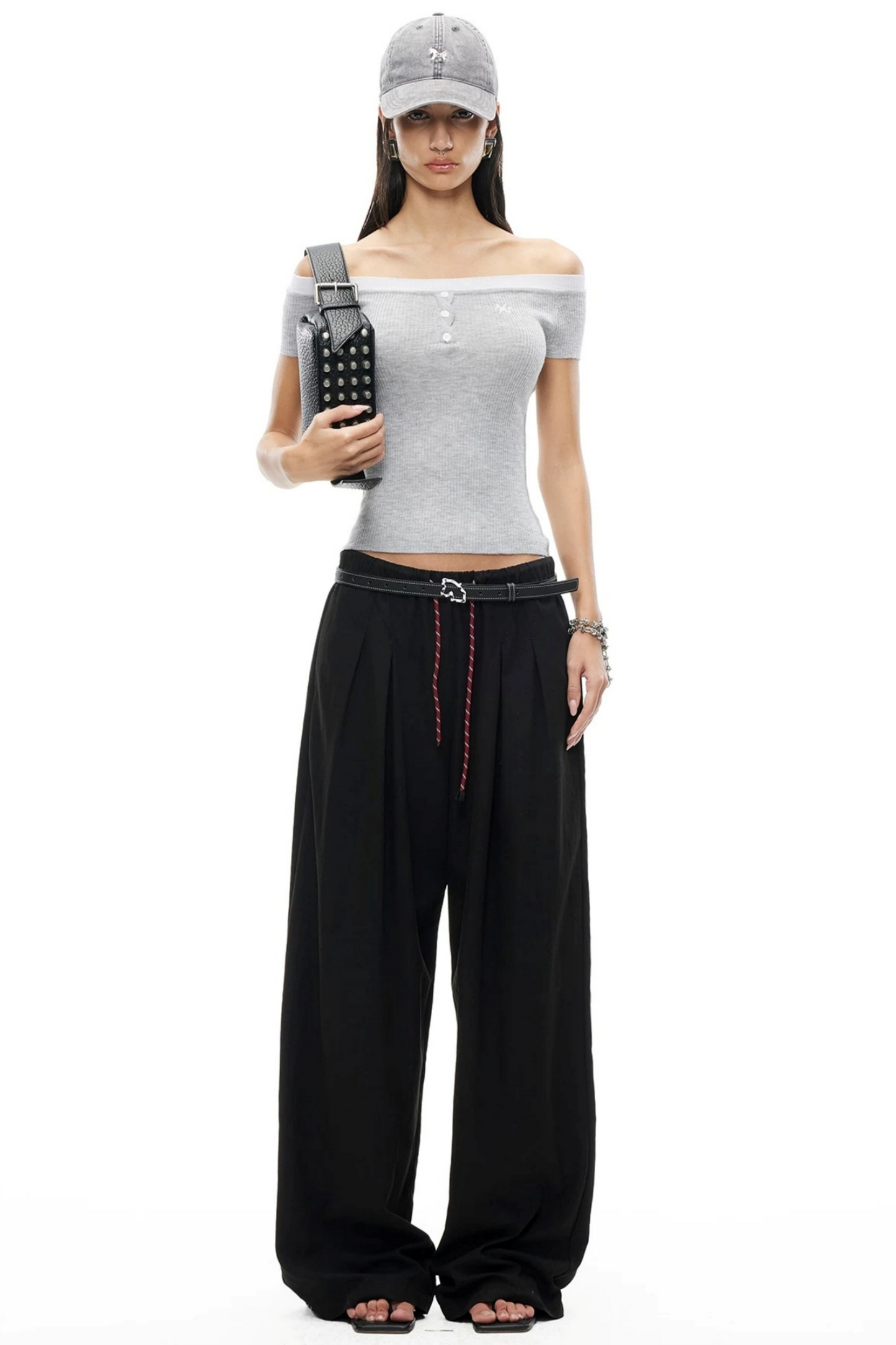 Silky Tencel Pleated Pants