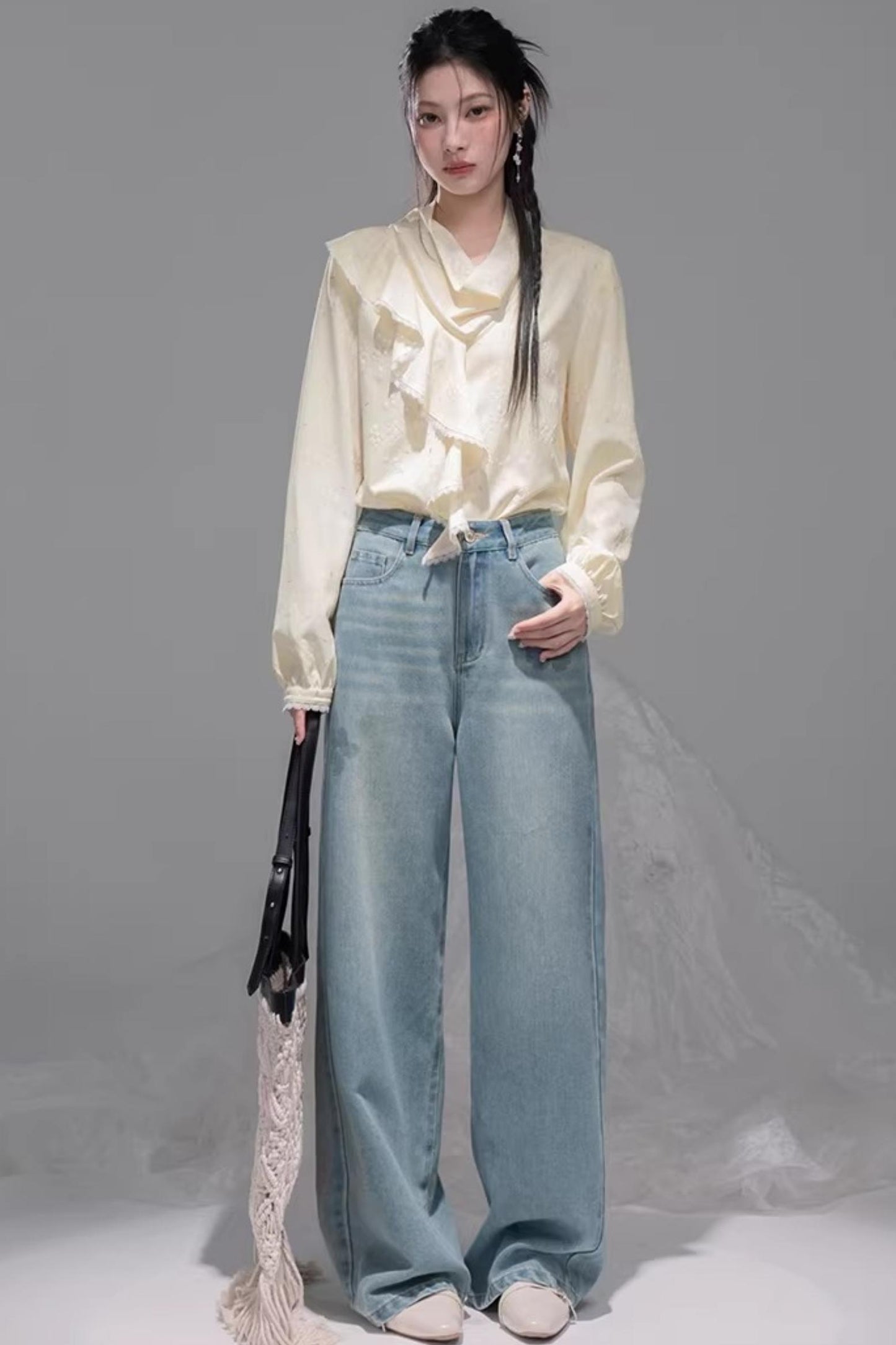 Lemon Yellow Ruffled Blouse