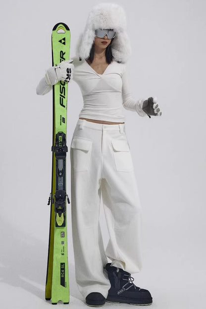 Chest Twist Pleated Winter Top