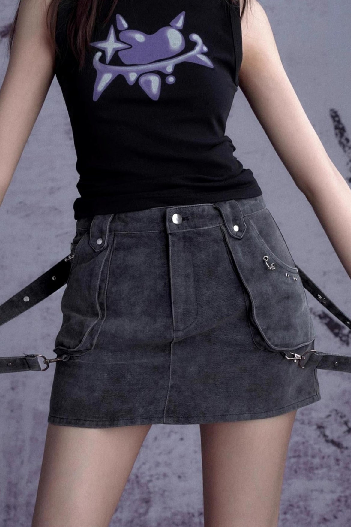 Girly Super Heavy Denim Skirt