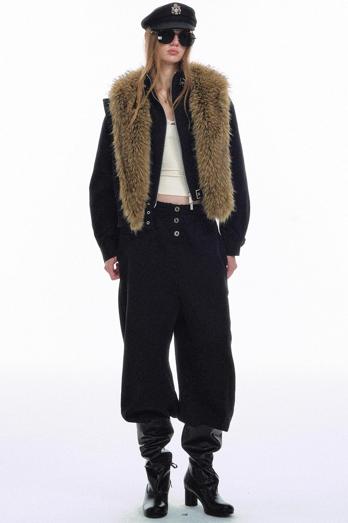 Solid Color Low-Rise Sweatpants