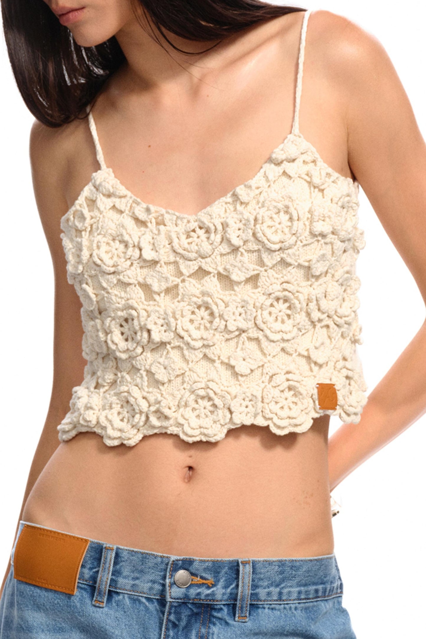 Jasmine Floral Crochet Camisole