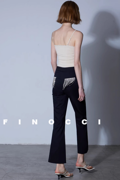 Tencel Linen Flared Pants