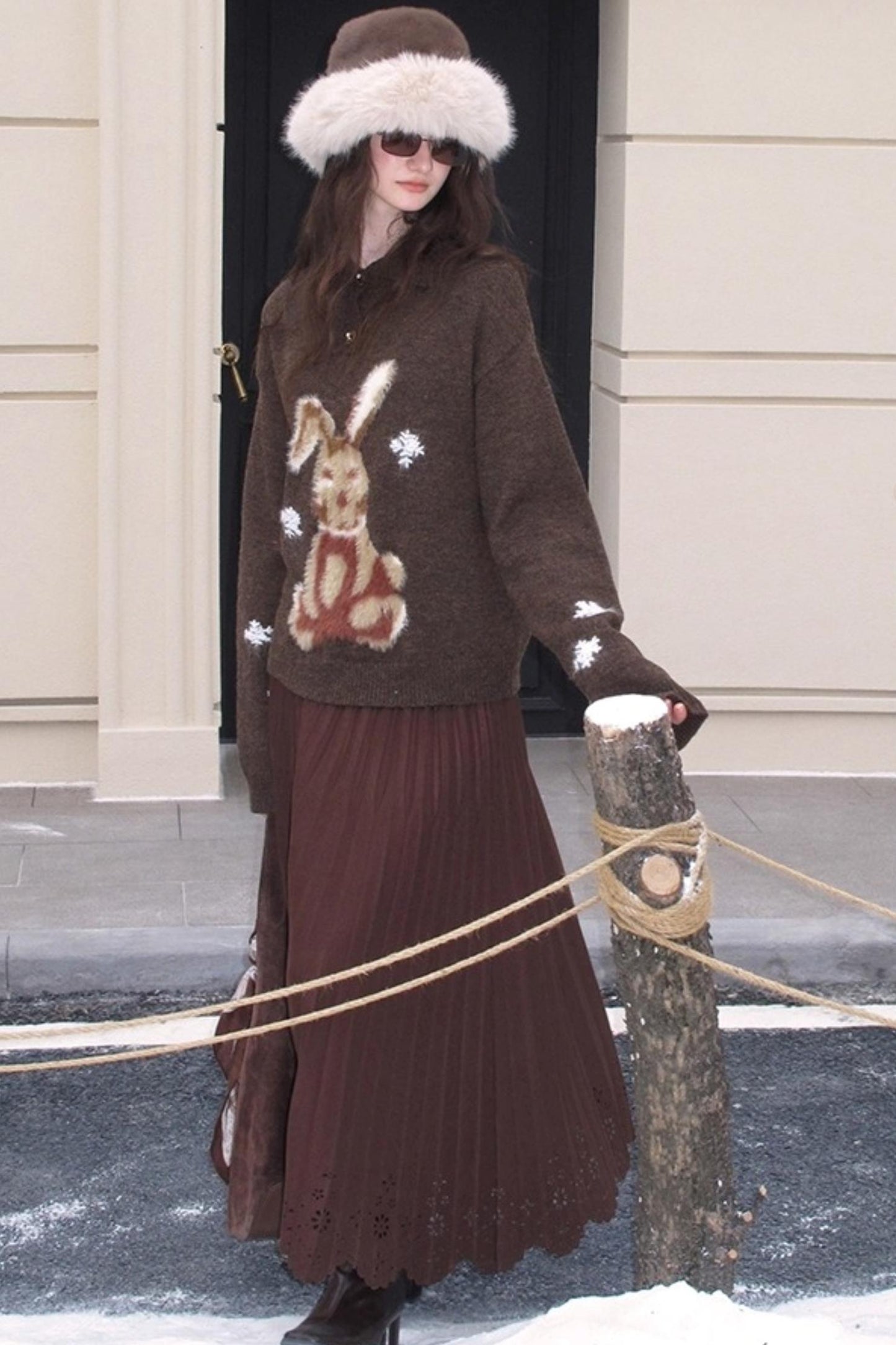 Snow Rabbit Wool Sweater