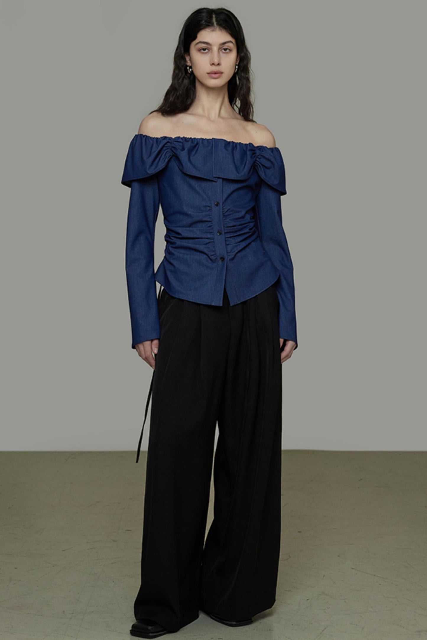 One-Shoulder Lace Top