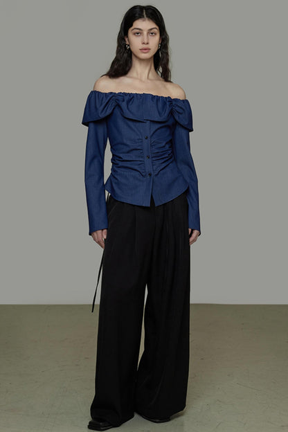 One-Shoulder Lace Top