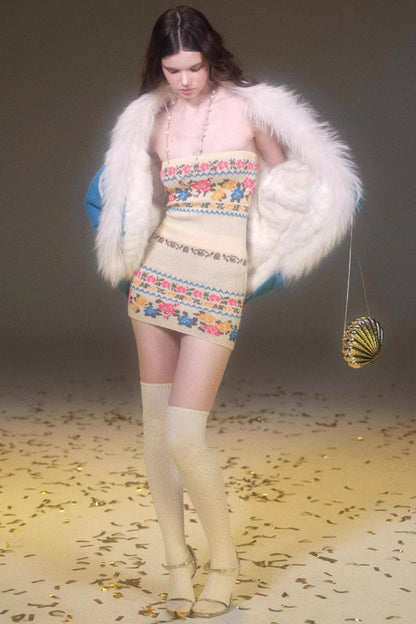 Reversible Faux Fur Batwing Coat