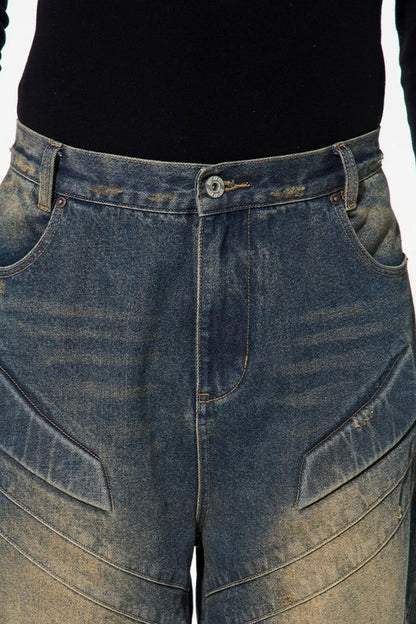 Distressed Denim Jeans