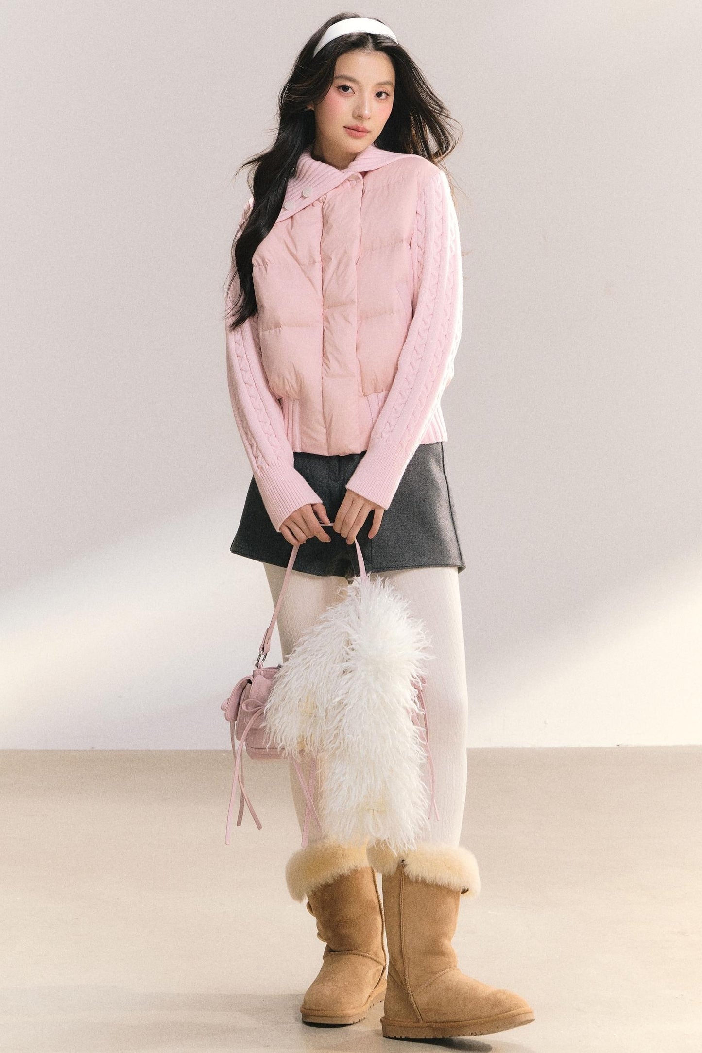 Slim Fit Twist Sleeve Coat