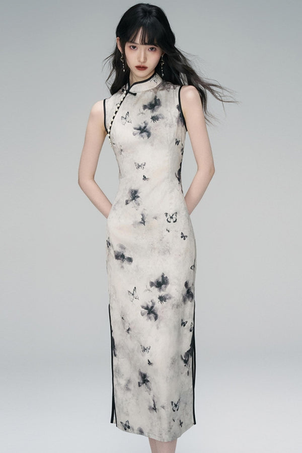 Shadow Ink Cheongsam Dress