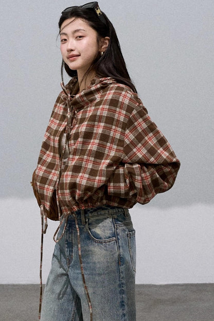 Texture Check Wool Jacket