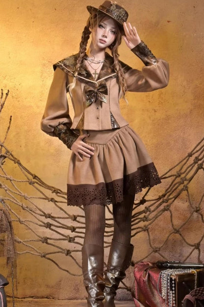 Steampunk Woolen Suit Set-Up