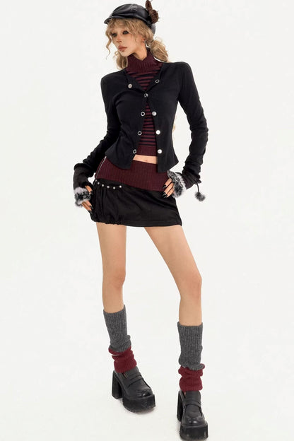 Faux Two-Piece Skirt Set