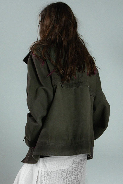 Detachable Two-Way Cargo Cotton Coat