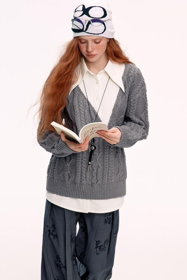 High-End Relaxed Sweater Top