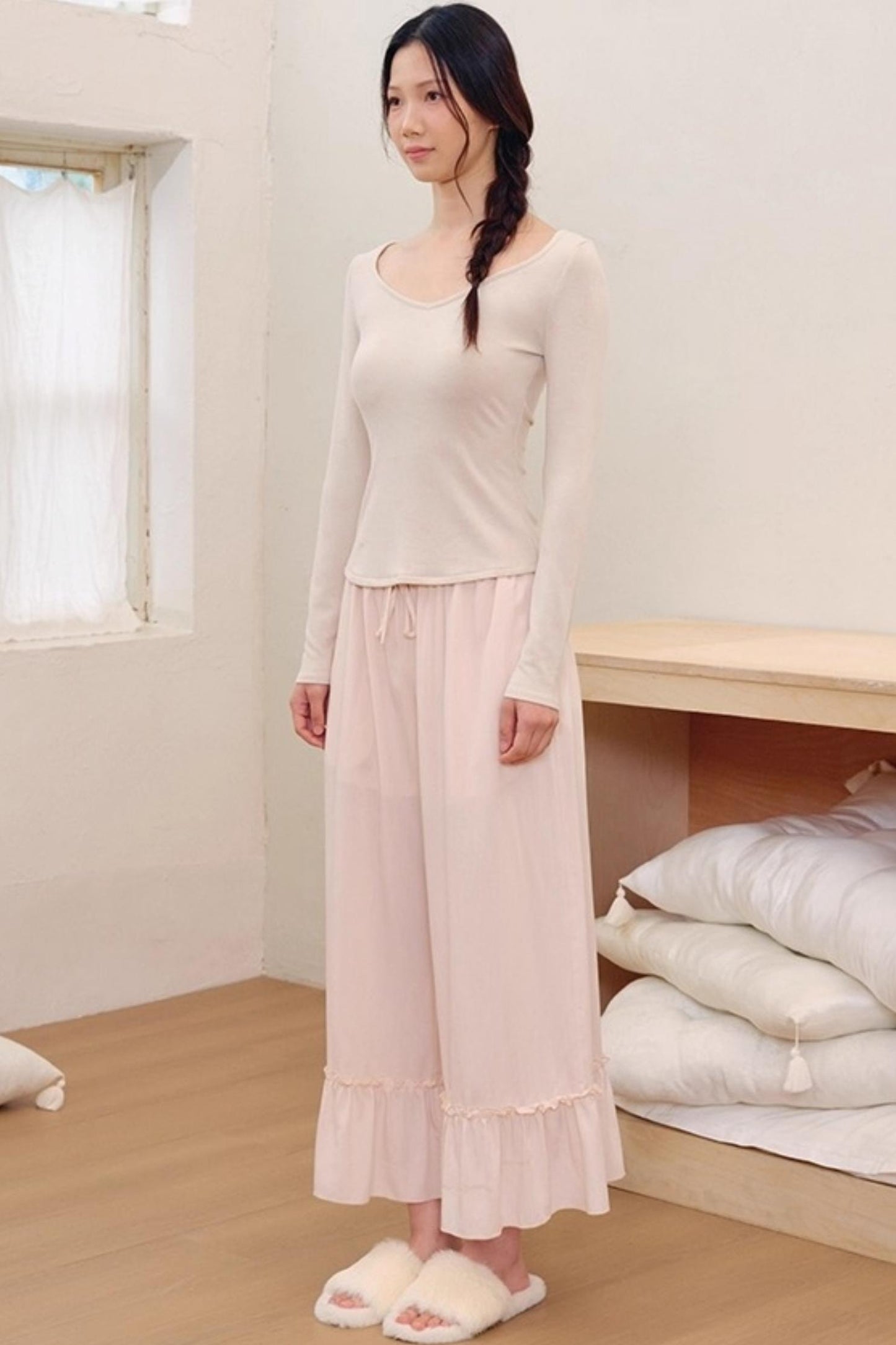 Breeze Elastic Waist Slimming Pants