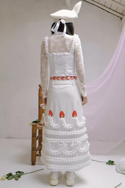 Polka Dot Strawberry Camisole Top