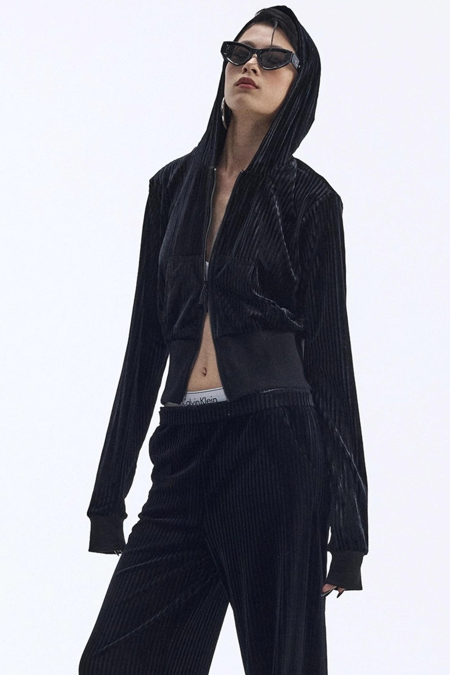 Winter Velour Hooded Top Set-Up