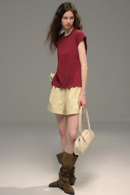 Starfish Casual Wide Drawstring Shorts