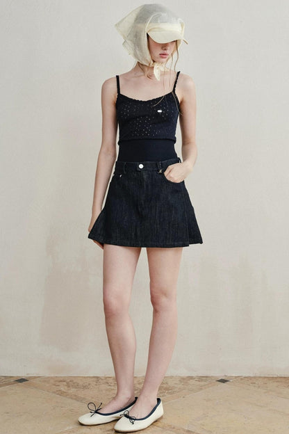 Retro Lace Knitted Vest