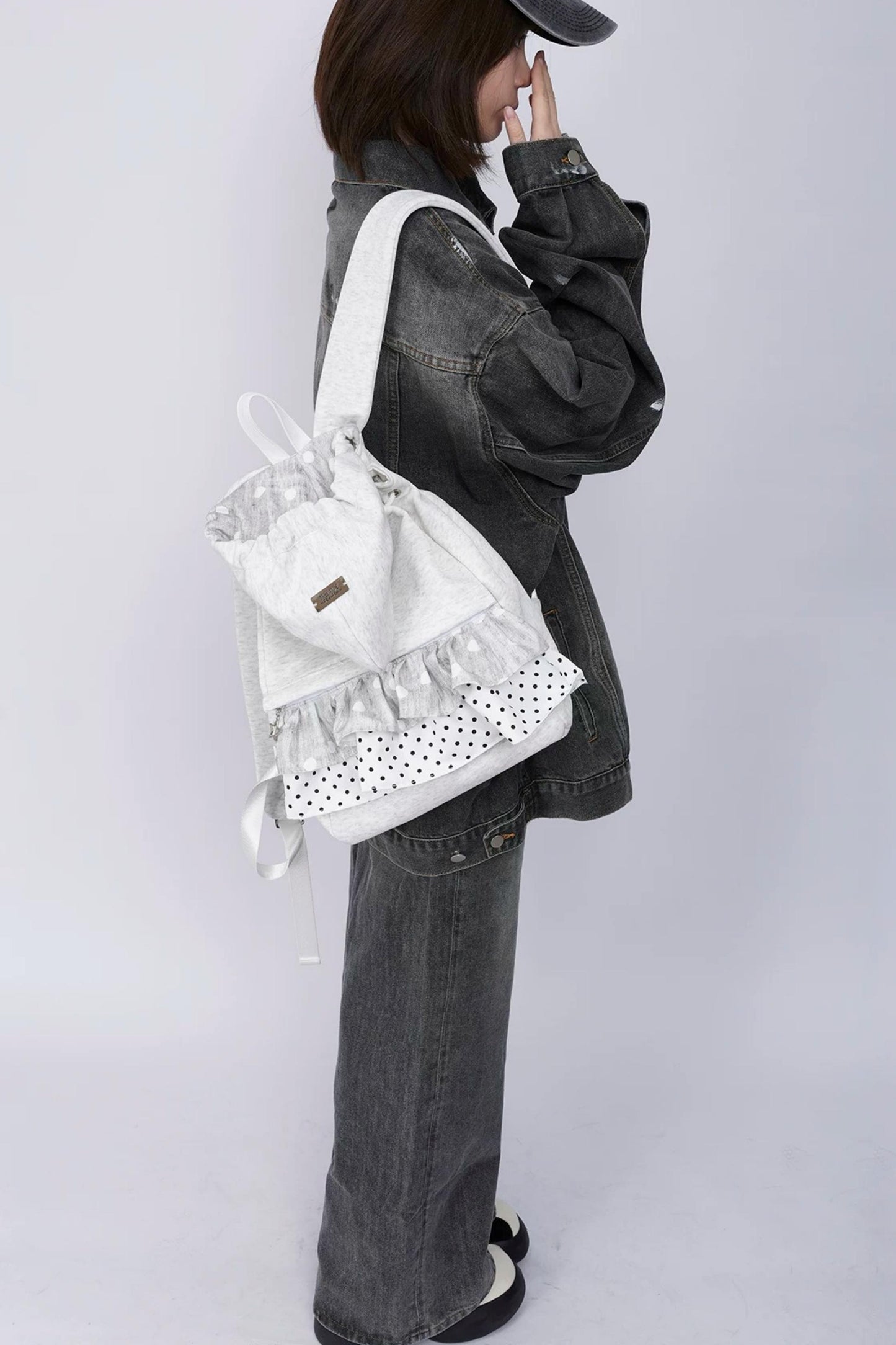 Wild Design Pleated Backpack
