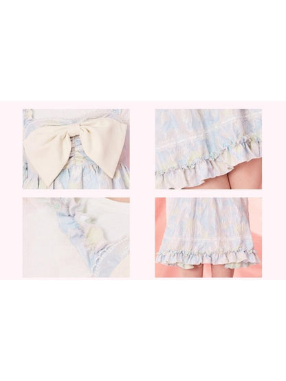 Sweet Princess halter jacquard skirt