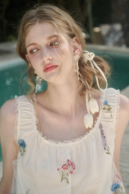 Double Layer Halter Dress