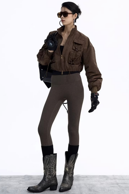 Solid Color Flight Jacket