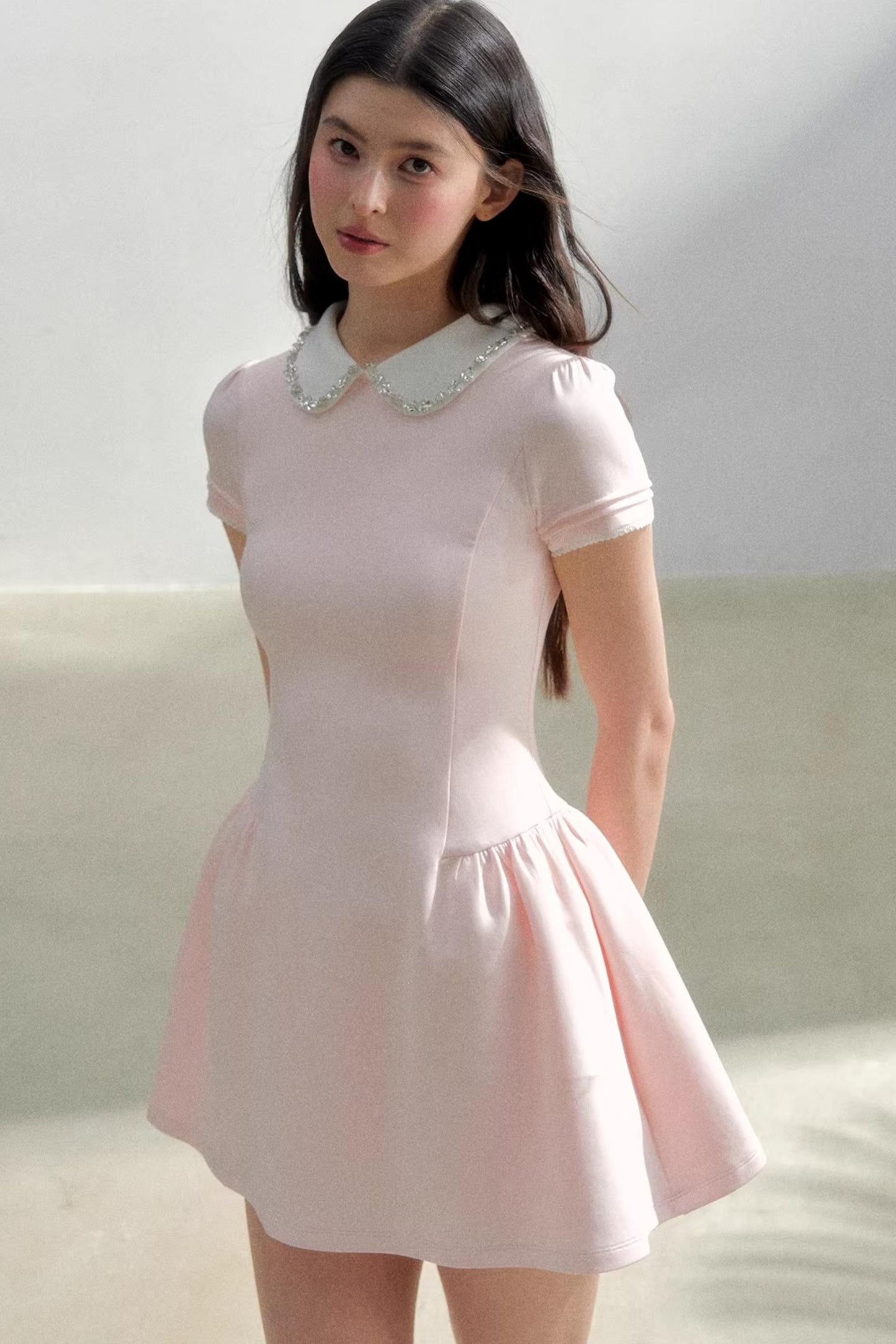 Retro-Strass-Prinzessinenkleid
