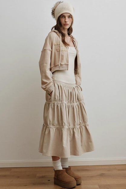 Heavy-Duty Embroidered Hooded Jacket