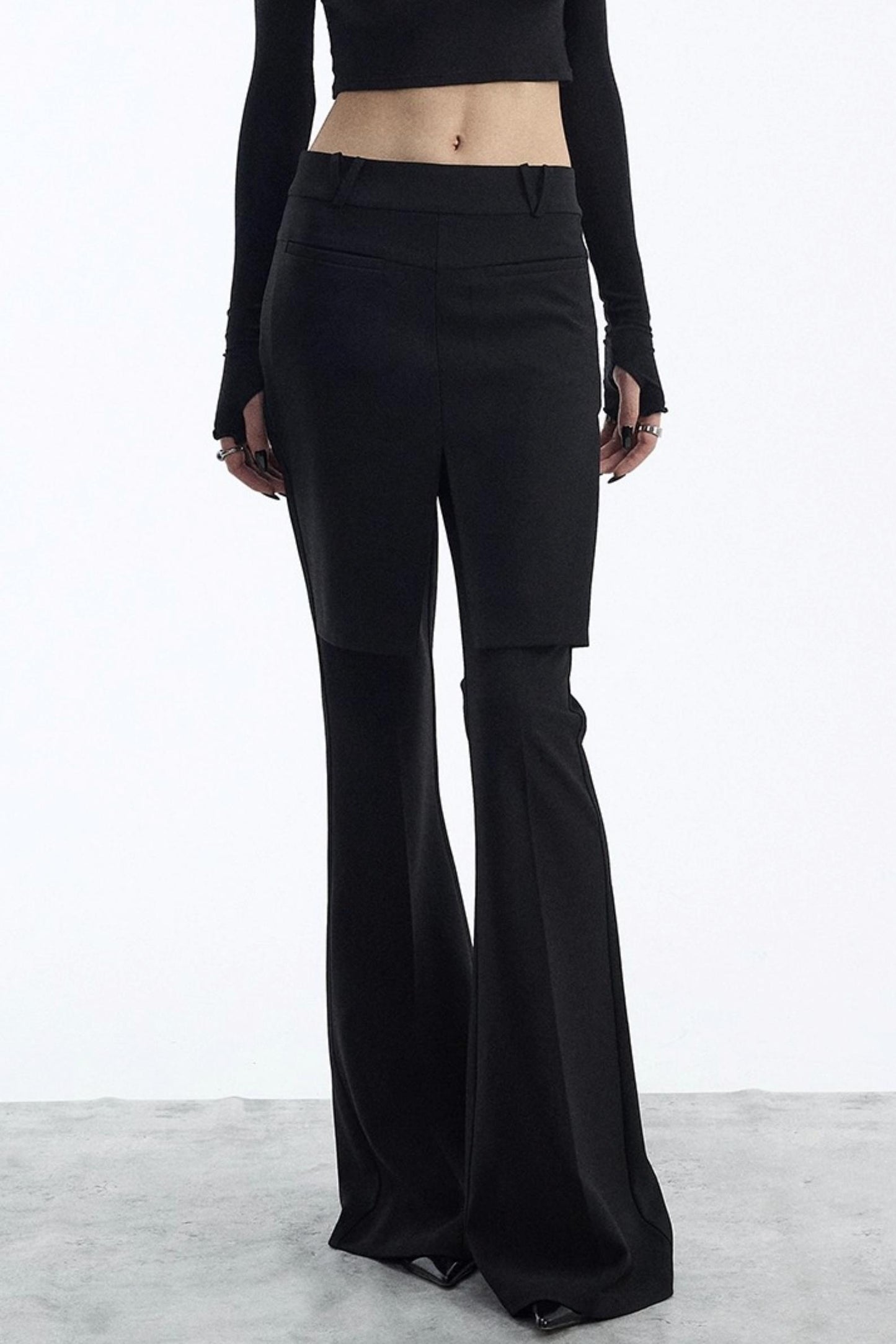 Winter Slim Black Trousers