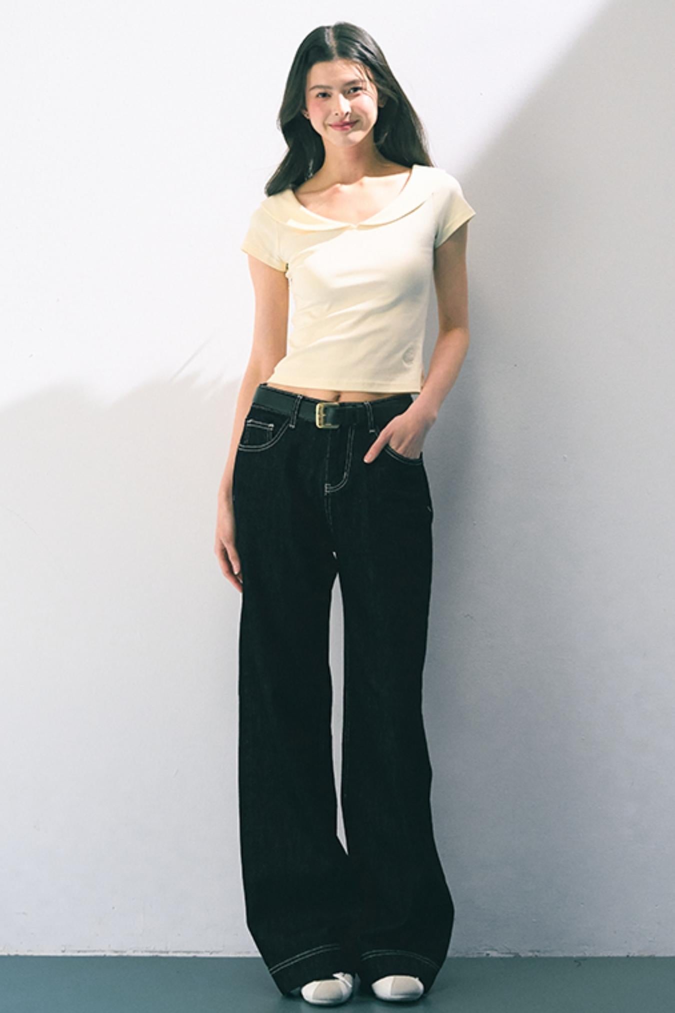 Minimalist Knit Slim Fit Top