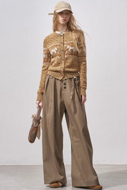 Fair Isle Floral Cardigan