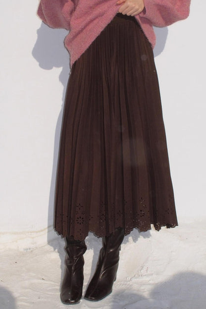 Rin's Poem Pleated Skirt