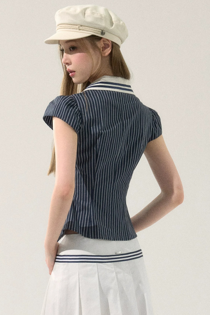 Vintage Flutter Sleeve Blouse