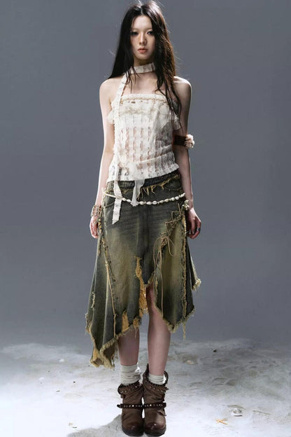 Sea Witch Denim Skirt