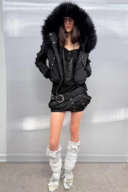 Autumn Short Waist Fur Jacket