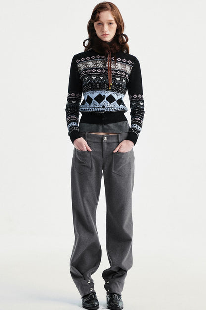 Two-Tone Wool Sweater