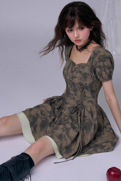 Fighting Fairy Green Tie-Dye Dress