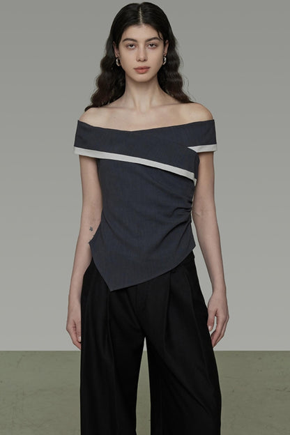 Contrast Color Slim Fit T-Shirt