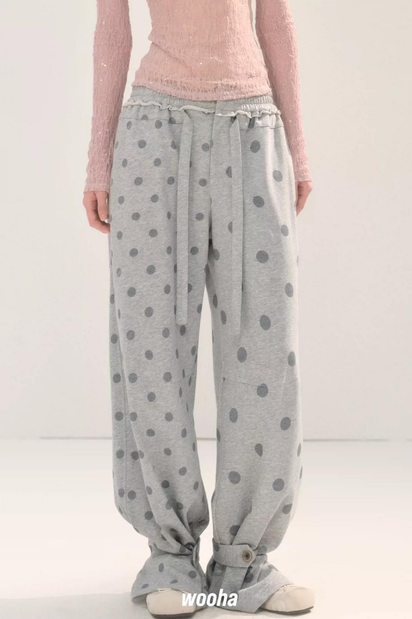 Two-Way Polka Dot Pants