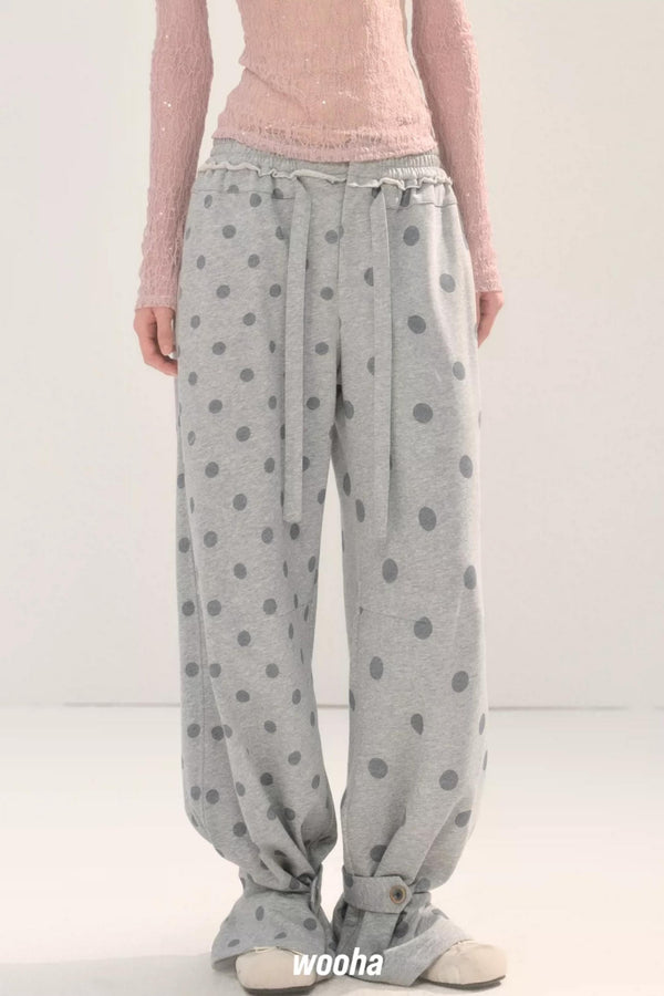 Two-Way Polka Dot Pants