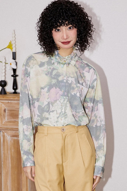 Hazy Floral Spring Shirt