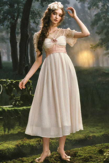 Lace Imperial Beige Dress