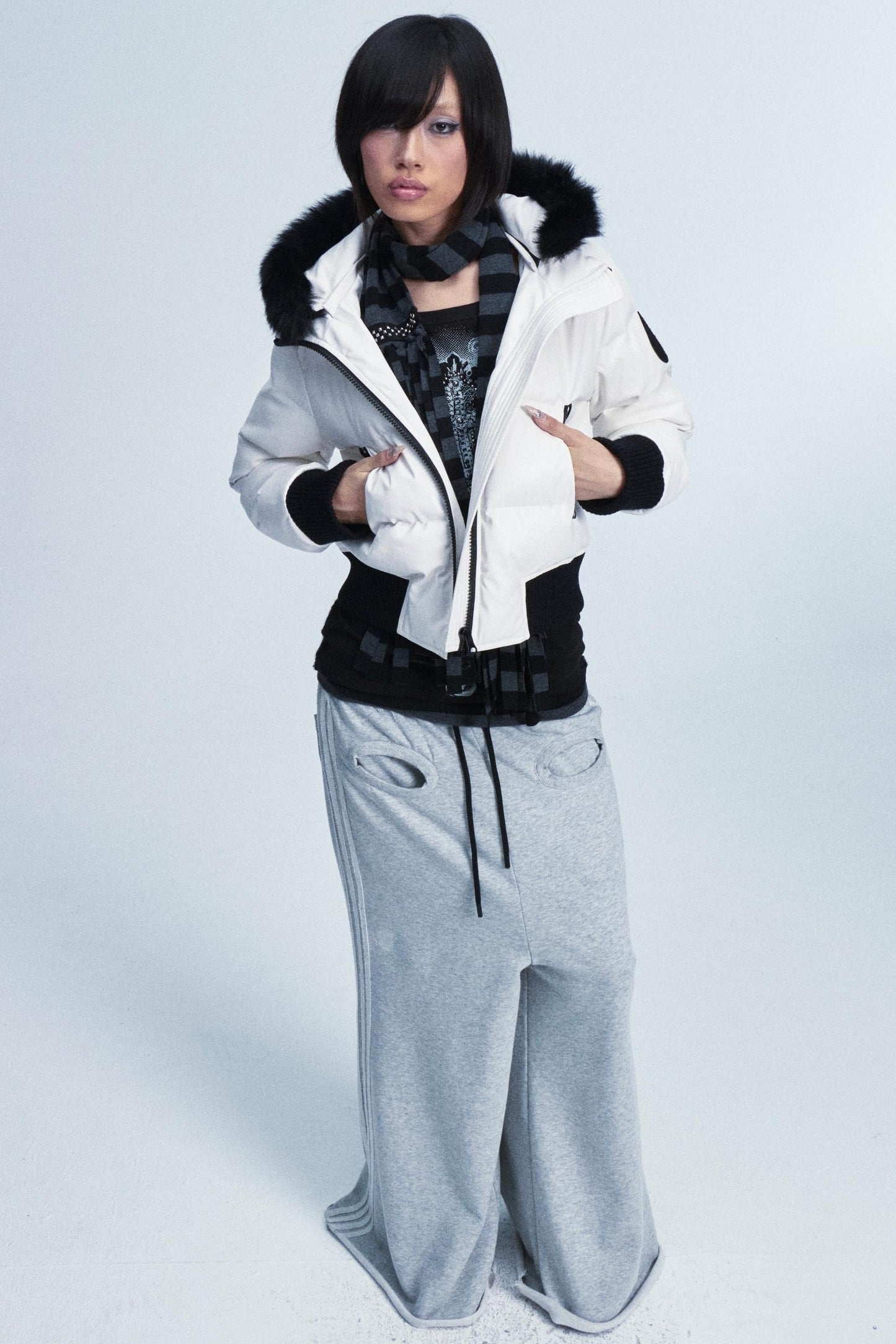 Detachable Hood Leather Jacket