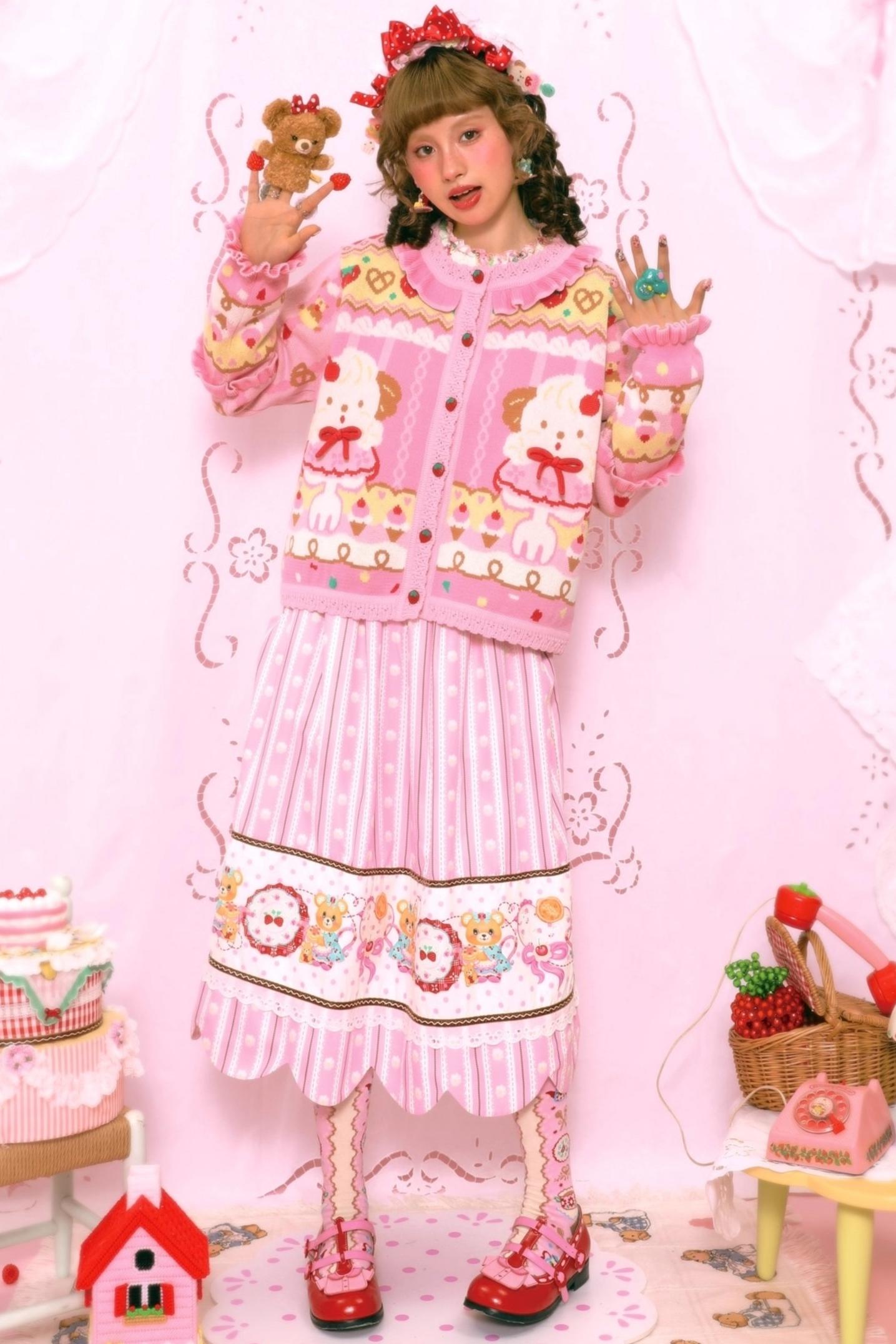 Sweet Tea Puppy Knit Cardigan