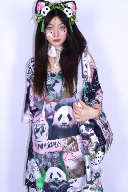 Panda Stitchwork T-Shirt