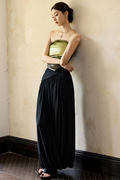 Moonlit Black Knit Skirt